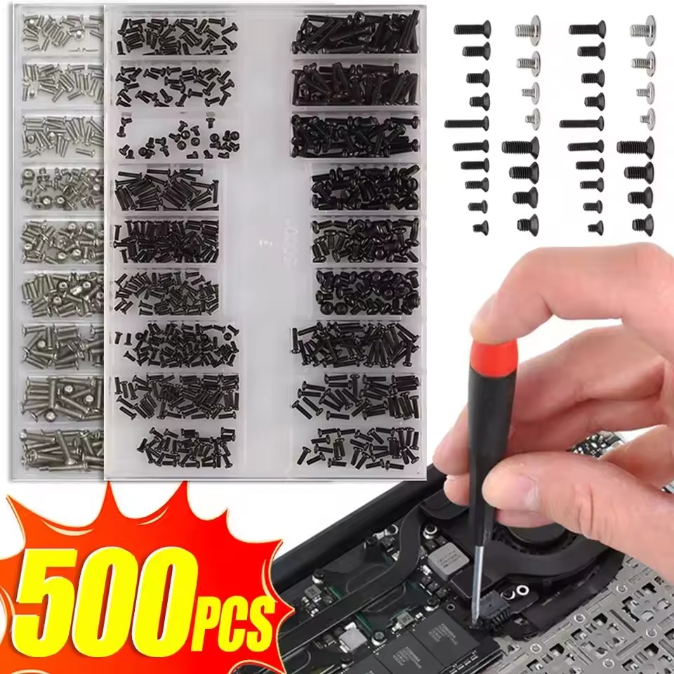 Electronics Repair Book - 500 قطعة صواميل المسمار الصغيرة مايكرو