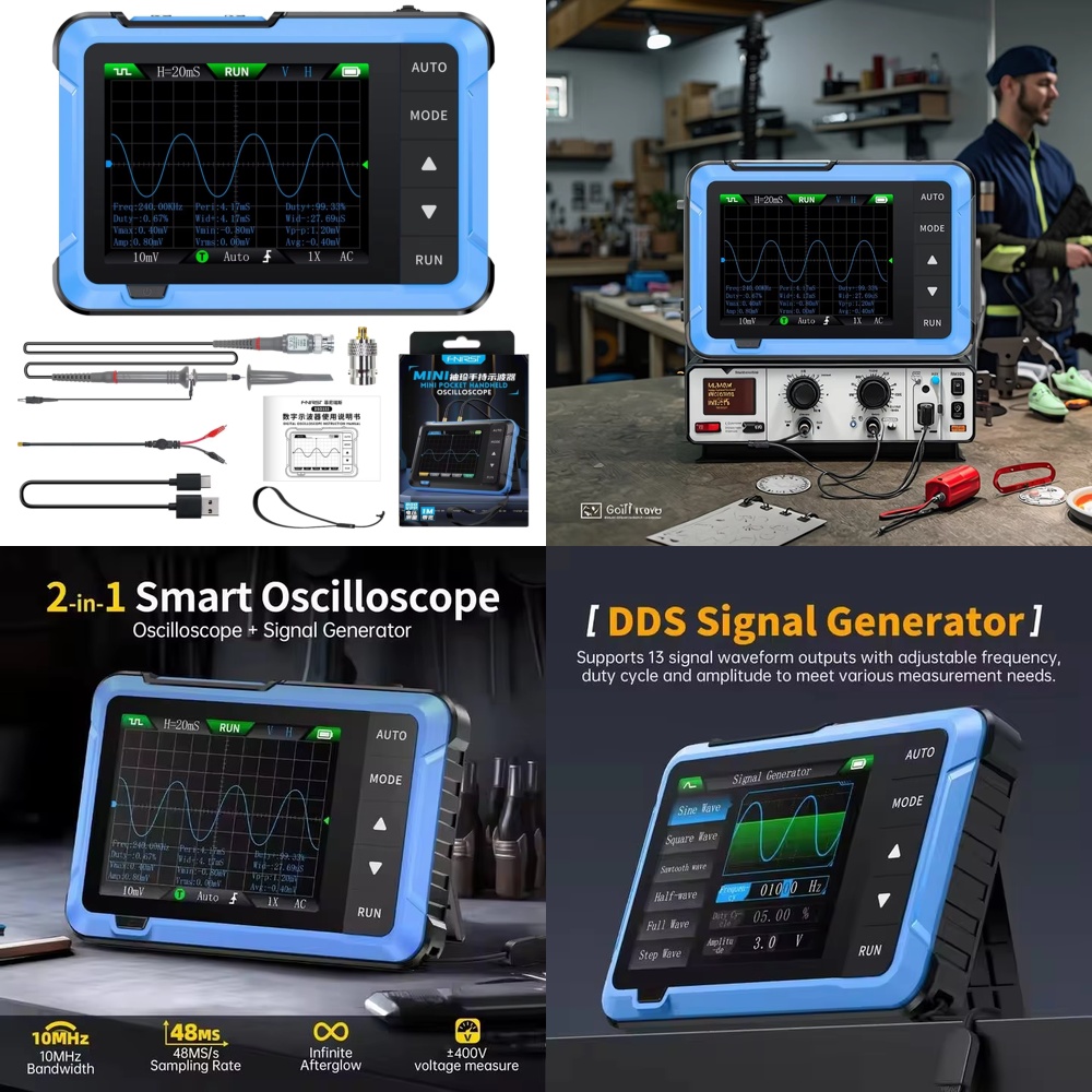 Electronics Repairing - جهاز راسم ذبذبات رقمي محمول صغير