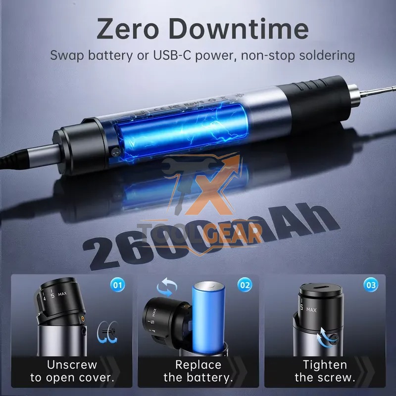 طقم لحام لاسلكي HS-03 مع رؤوس  - مراجعة Electronics Repairing وسعره