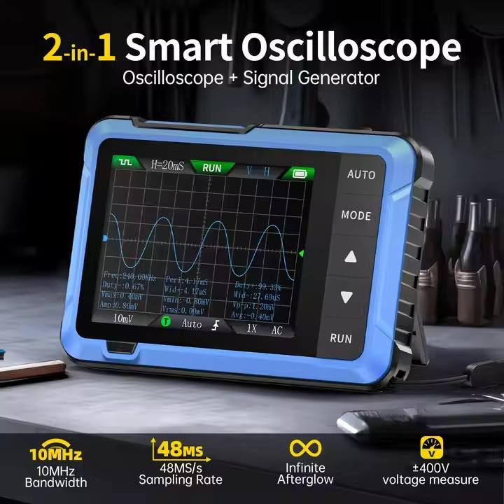 جهاز راسم ذبذبات رقمي محمول صغ - مراجعة Electronics Repairing وسعره